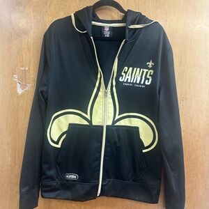 NFL Team - Saints Apparel Black and Gold Hoodie‎